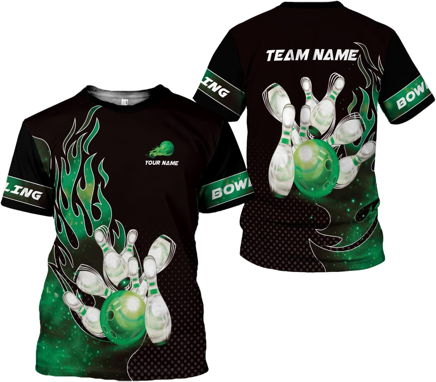AOVL Custom Bowling Shirts for Men Bowling Shirts Bowling Shirts Unisex Bowling Jerseys for Men Custom Bowling Shirts for Men