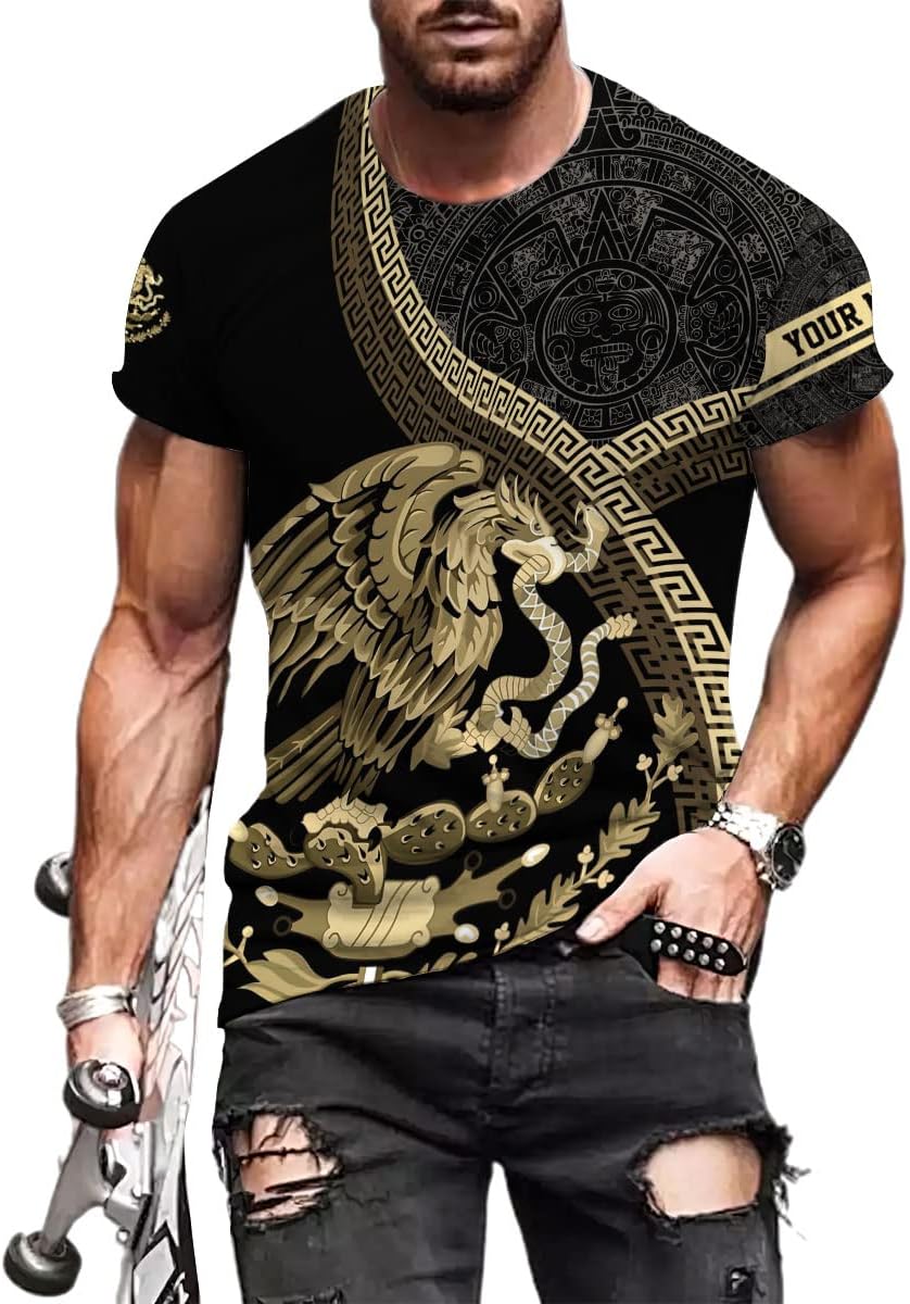 Paniprints Personalized Name Mexican Shirts for Men, Customized Mexico Shirts for Men, Mexico Shirts for Women Mexico Shirt