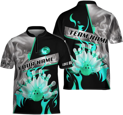 Ligthuy Personalized Bowling Jersey 3D, Bowling Shirts for Team, Bowling Shirt Unisex for Men Women, Bowling Shirts for Men