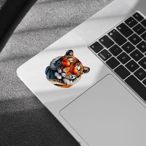 (3Pcs) Cool Tiger Sticker, Tiger Sunglasses Sticker, Tiger Decal, Tiger Sticker, Tiger Face Sticker, Tiger Bumper Sticker Vinyl Decal 3" - Stickers for Laptop Water Bottle Phone Car Window Helmet