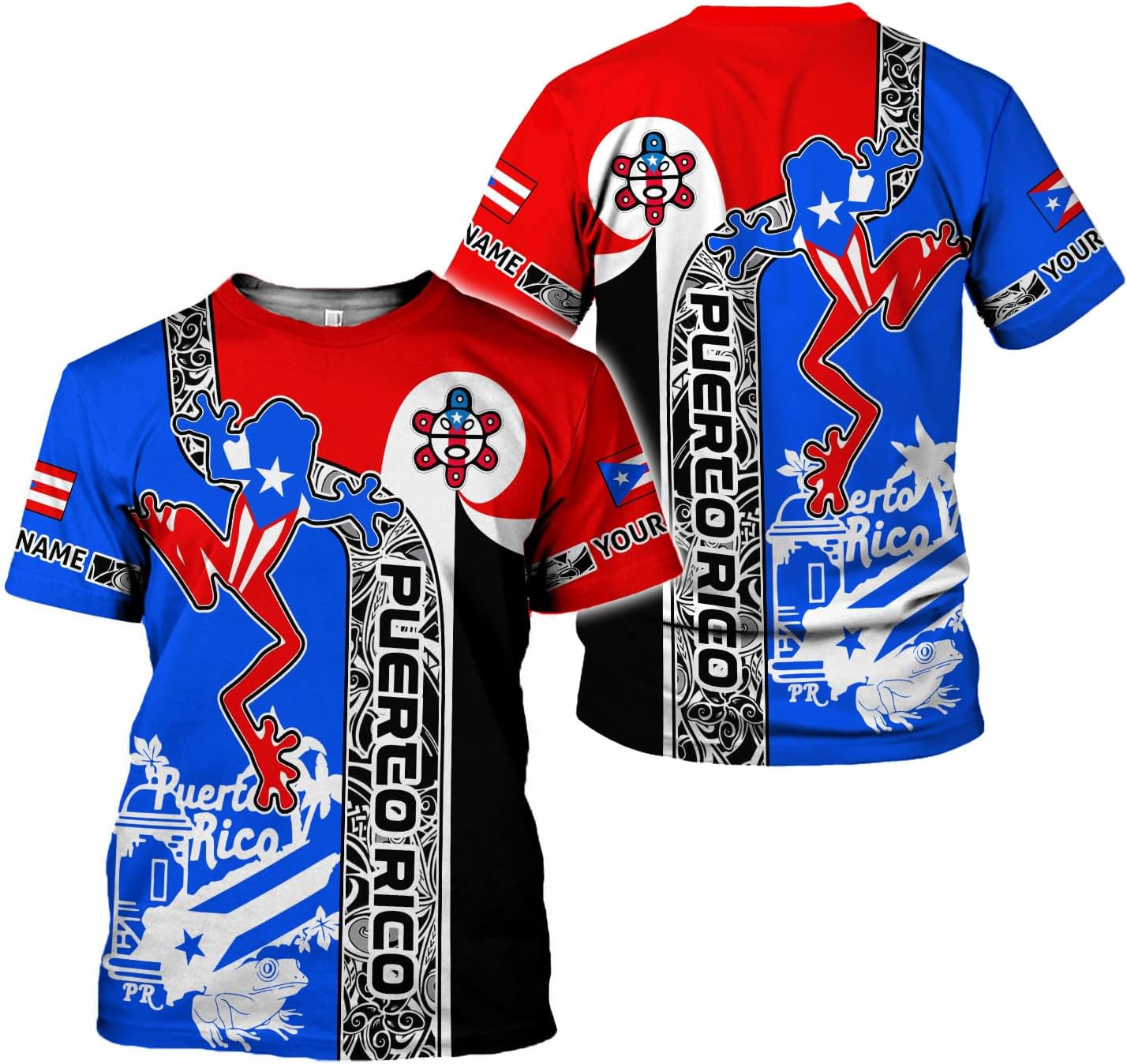 Mostefy Personalized Name Puerto Rico Shirt, Customized Puerto Rico Shirts for Men and Women, Puerto Rico Flag T-Shirt3