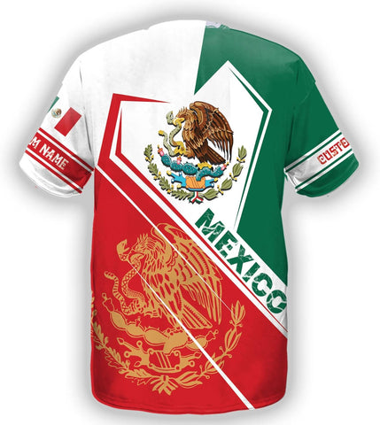 Mostprints Personalized Mexican Shirts for Women Vneck 3D, Customized Mexico shirts for women, Mexico shirt, Mexican Shirt