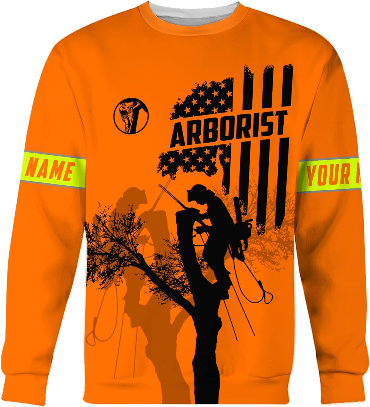 Personalized Arborist T-Shirt 3D, Woodworker Shirt, Mens Tree Climber Shirt