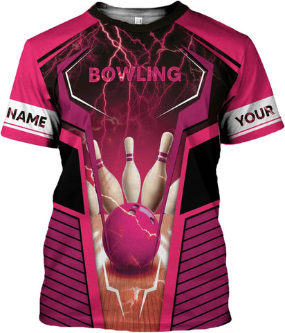 Podagree Personalized Name Bowling Shirts for Men and Women 3D, Bowling Shirts for Team Bowling, Bowling Shirts Gift