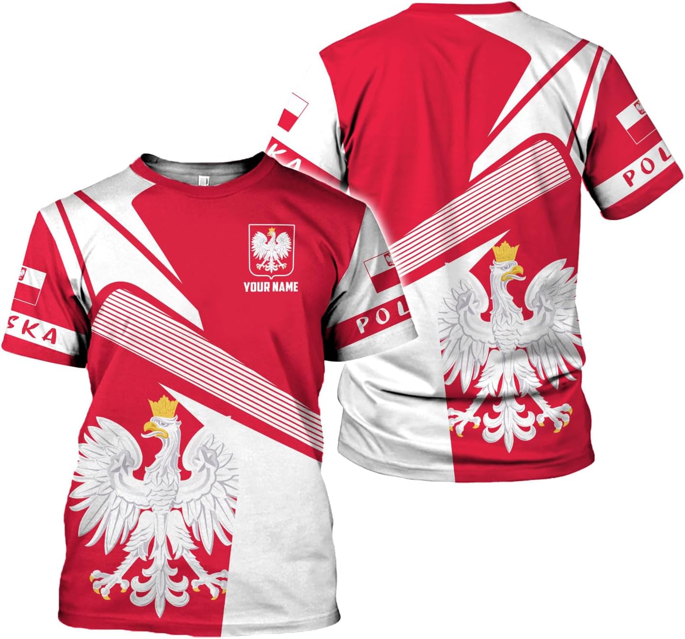 Vybonz Personalized Poland Hoodie Women & Men 3D, Poland Pride Shirt Polish Eagle