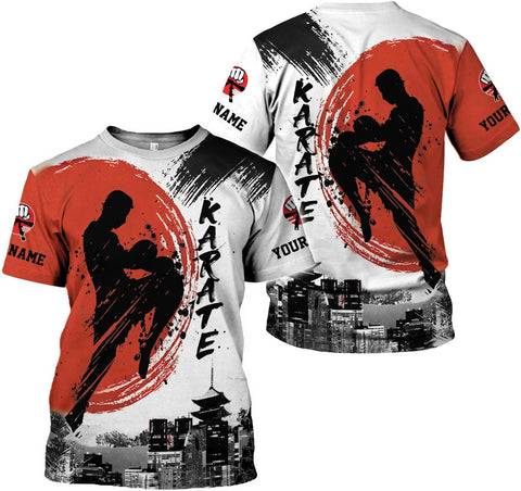 MAPrints Personalized Karate 3D Tshirt Cool Karate Gift for Boys Girls Karate Lovers T-Shirt Karate Shirts Uniform Size S-5XL