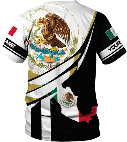 Mostefy Personalized Name Mexican Shirts for Men 3D, Customized Mexico Shirts for Men, Mexico Shirts for Women Mexico Shirt