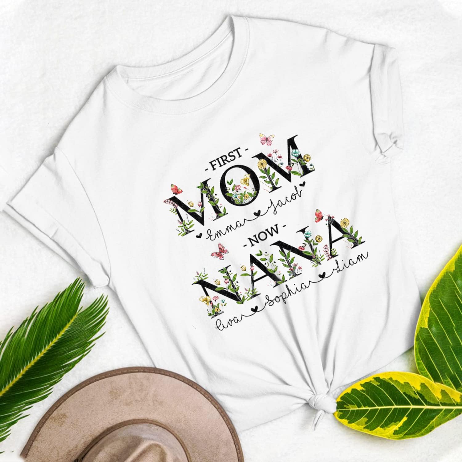 Personalized Mother's Day Tee, Mom and Grandma Belong to Kids, Grandkids Names Shirt for Nana Mimi Mom Grandma Mamaw