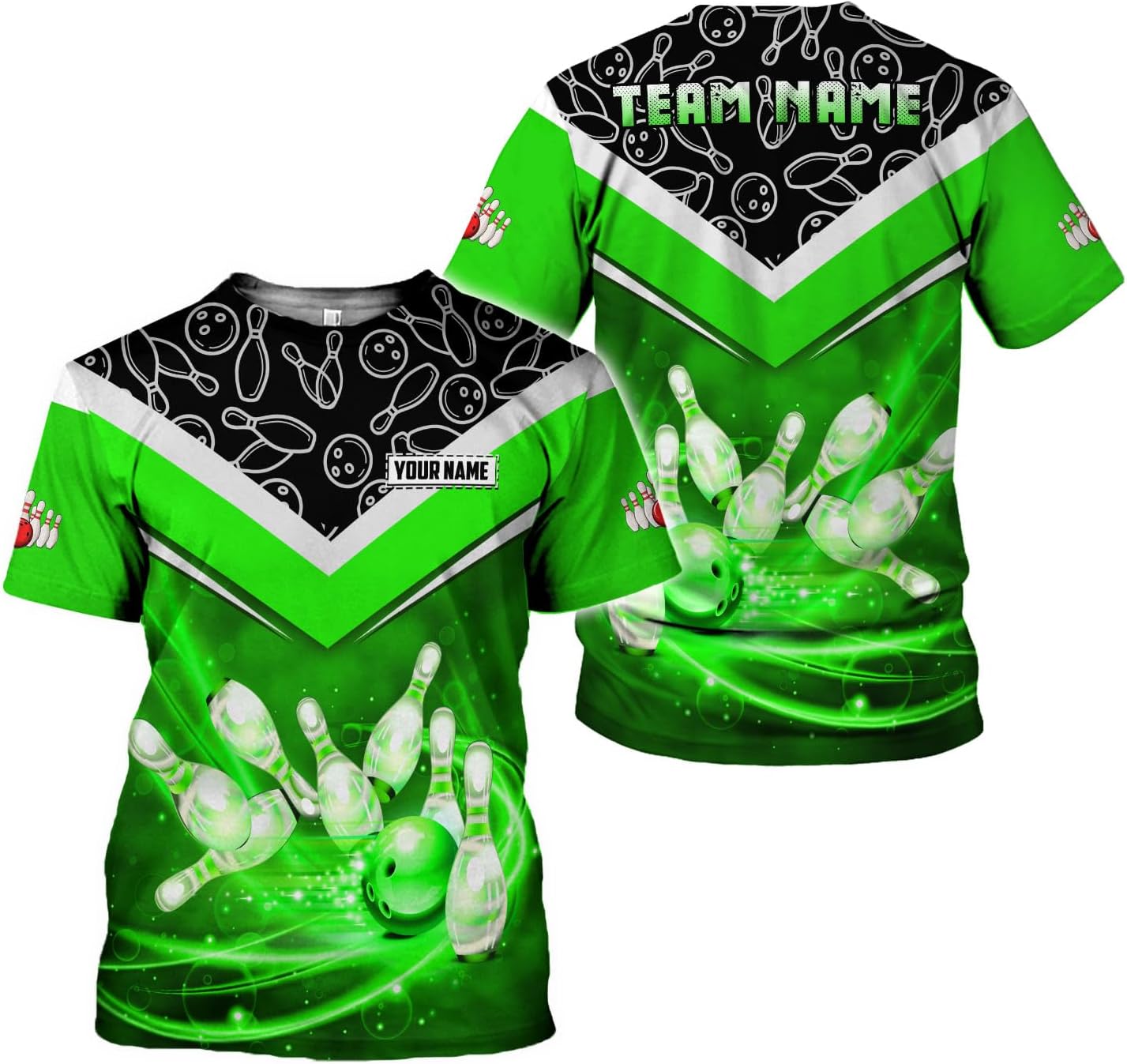 Rivelus Custom 3D Bowling Shirts Personalized for Men and Women - Unique Team Shirt & Gifts for Bowling Lovers