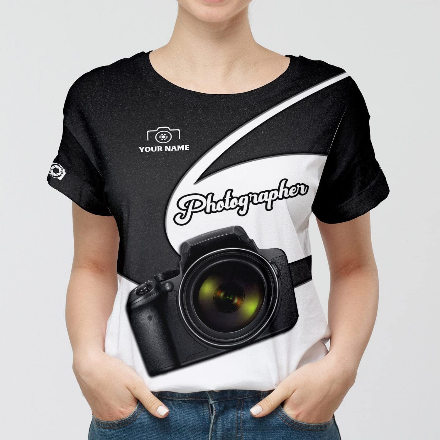 HomeDesign Personalized Photography Shirt Photographer Shirts Photographic Camera Tshirt Men & Women Photographer Gifts