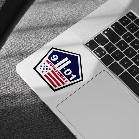 (3Pcs) Never Forget Twin Towers 9/11 Sticker, 9/11 USA Flag Memorial Sticker, Patriotic Day Decal, Memorial Car Decals - Stickers for Laptop Water Bottle Phone Car Window Helmet 3"