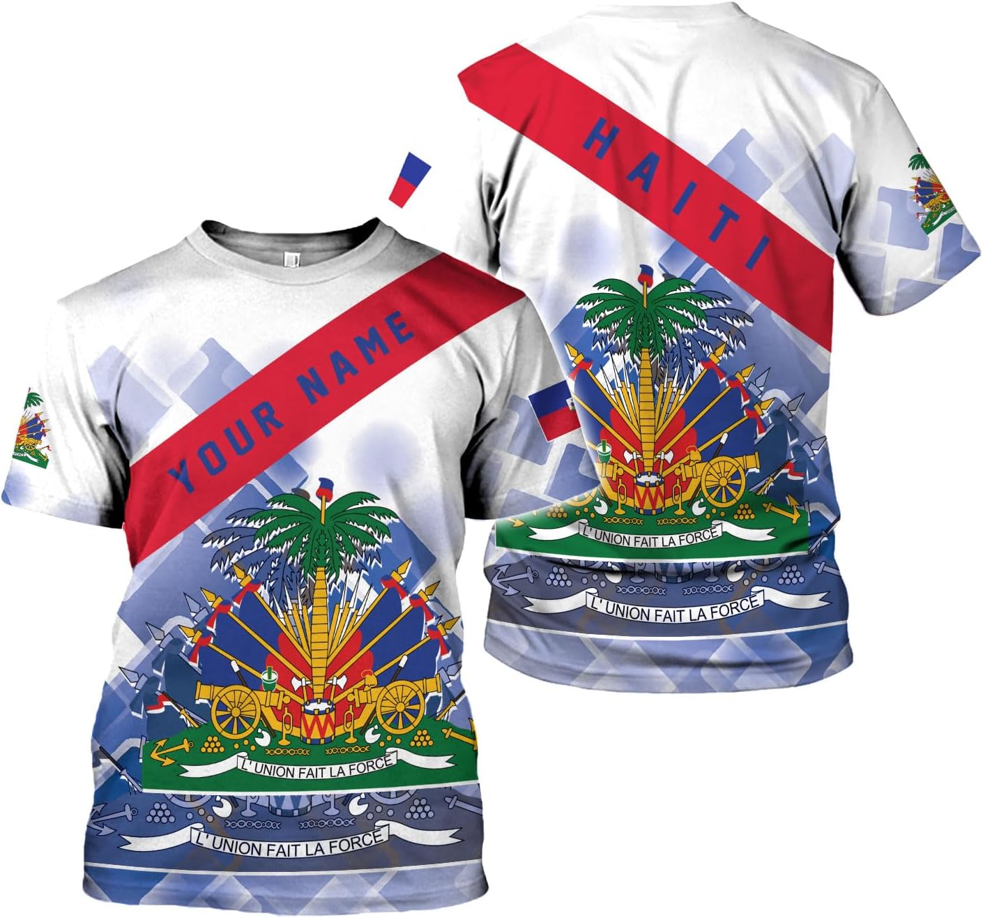 Ligthuy Personalized Haiti Shirt 3D, Haitians Flag Pride Shirt, Haiti Shirts for Men & Women, Haitian Pride Tshirt S-5XL