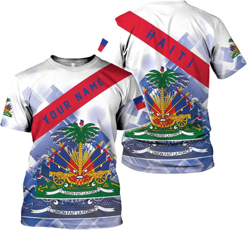 Ligthuy Personalized Haiti Shirt 3D, Haitians Flag Pride Shirt, Haiti Shirts for Men & Women, Haitian Pride Tshirt S-5XL
