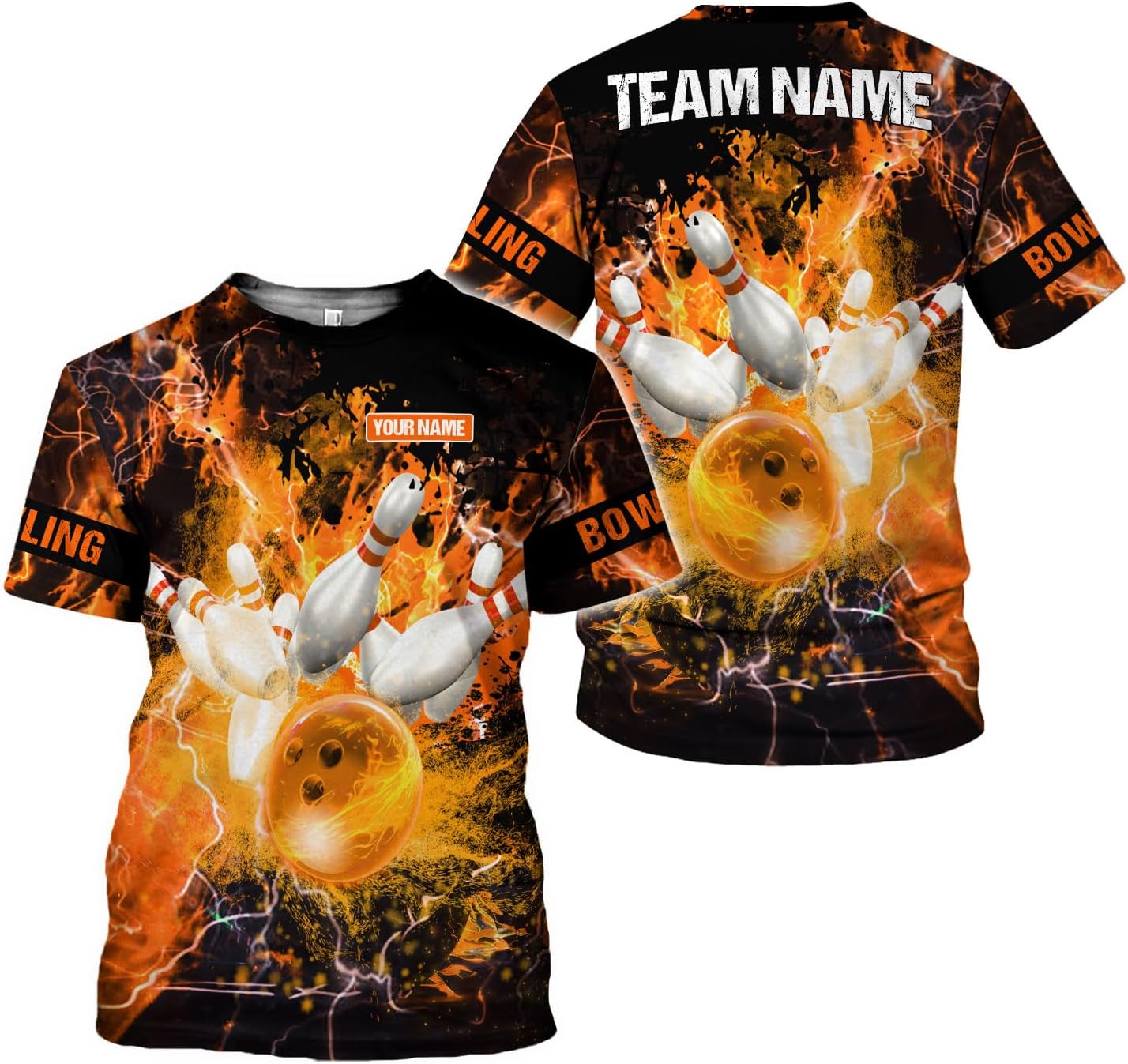 Mostprints Personalized Name Bowling Shirts for Men and Women 3D, Bowling Shirts for Team Bowling, Bowling Shirts Gift