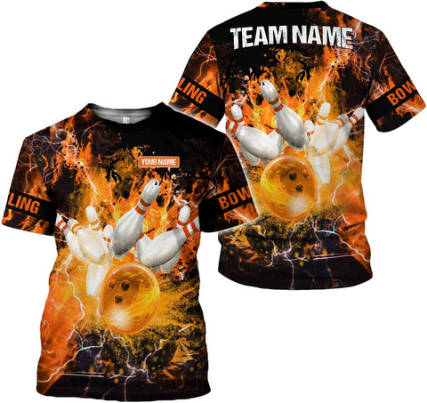Mostprints Personalized Name Bowling Shirts for Men and Women 3D, Bowling Shirts for Team Bowling, Bowling Shirts Gift