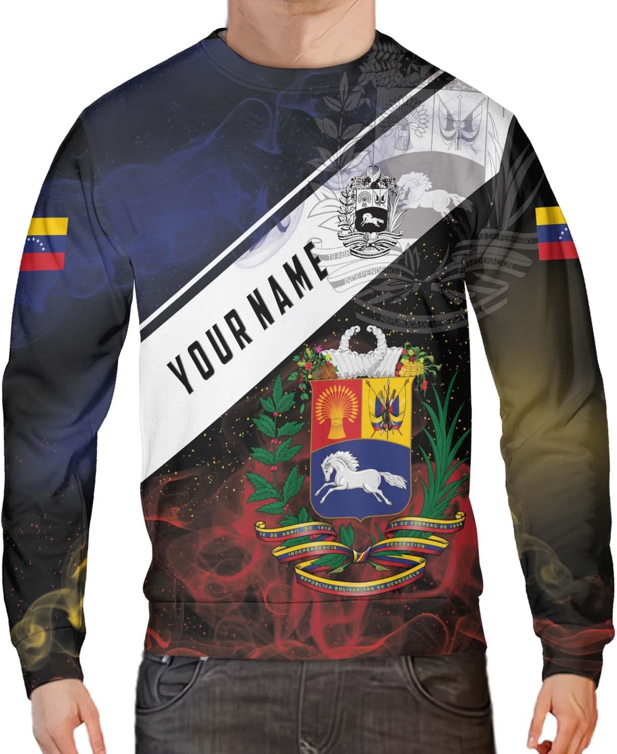 Personalized Name Venezuela Shirt, Flag Venezuelan Pride Roots T-Shirt, Sweatshirt, Zip Hoodies Gift for Men and Women