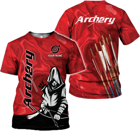 Artparel Personalized Archery Shirt 3D Archery Target Bow Archery Shirts for Men Women Archer Archery Lovers T-Shirt S-5XL
