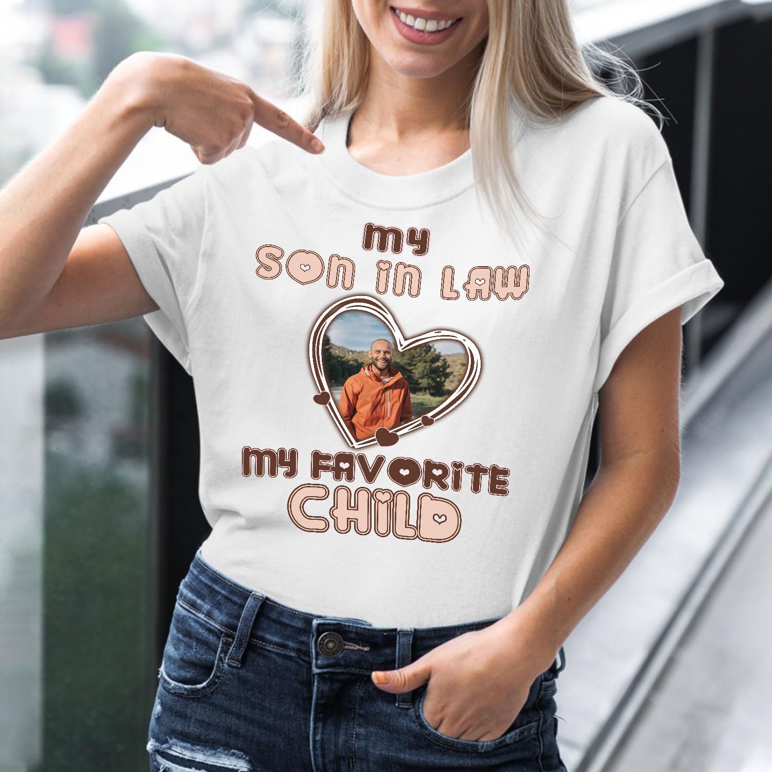 Mostprints Personalized My Son in Law is My Favorite Child Shirt, Son in Law Tshirt, my favorite child is my son in law Shirt