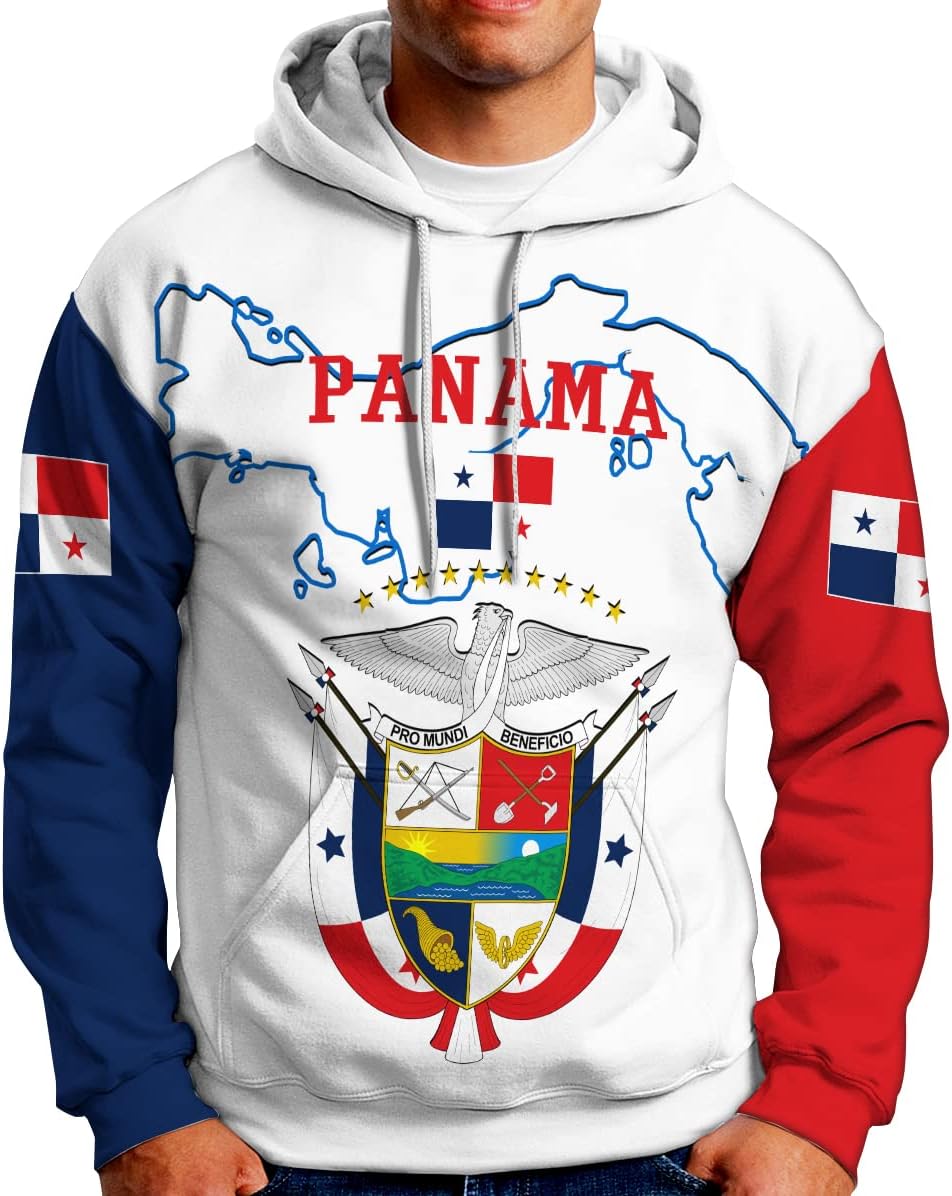 Custom Panama Shirts for Men 3D Panama Coat of Arms Shirts Panamanian Flag Pride Shirts Panama Hombres Camisa Men Women