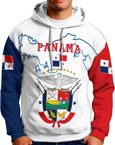 Custom Panama Shirts for Men 3D Panama Coat of Arms Shirts Panamanian Flag Pride Shirts Panama Hombres Camisa Men Women