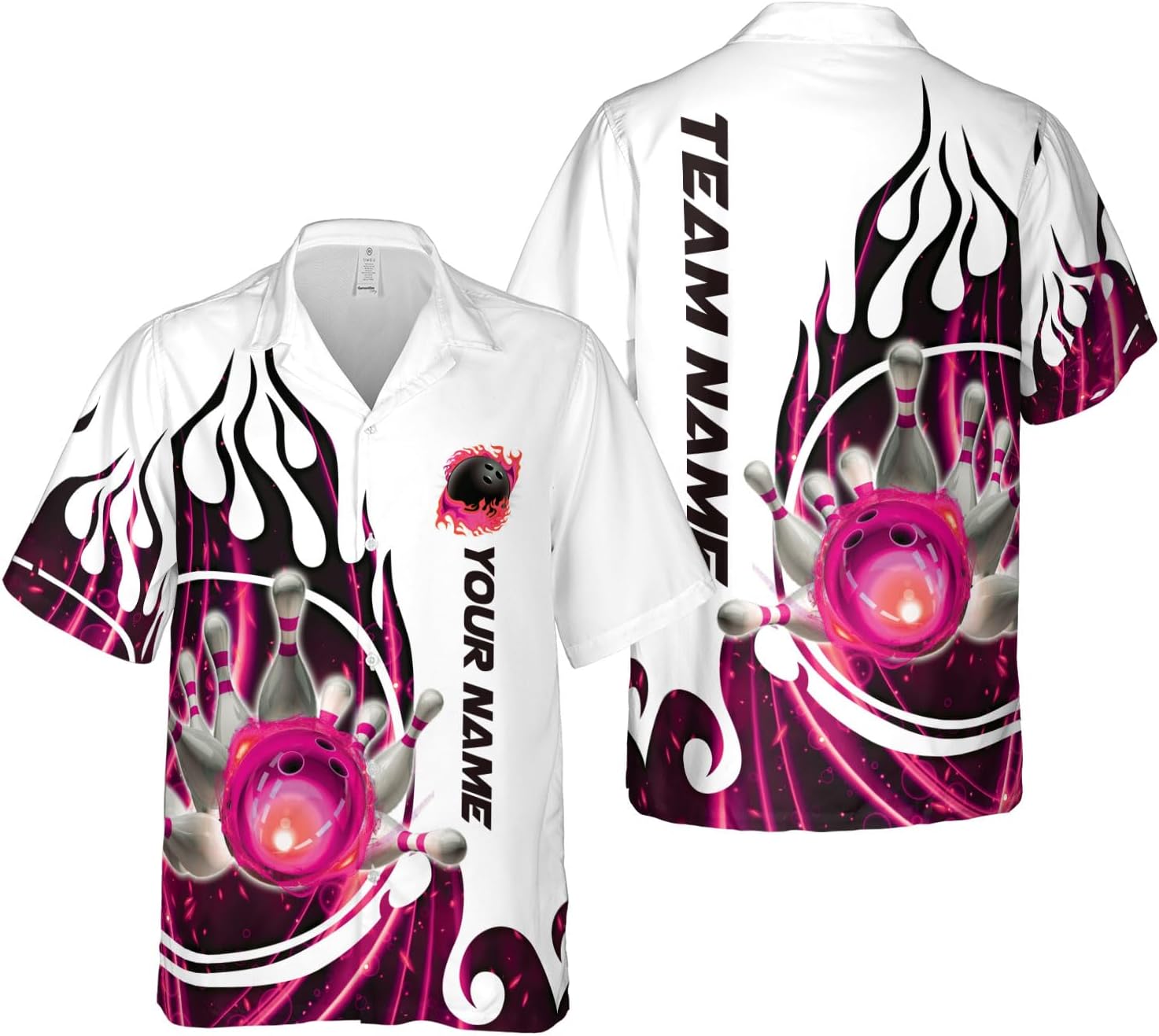 Mostprints Personalized Name Bowling Hawaii Shirts for Men and Women 3D, Bowling Shirts for Team Bowling, Bowling Shirts Gift