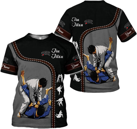 Personalized Jiu Jitsu 3D Shirts for Men, Women Jiu Jitsu Shirt, Jiu Jitsu Gifts, Jiu Jitsu T Shirt, Jujitsu Gifts (HD304)