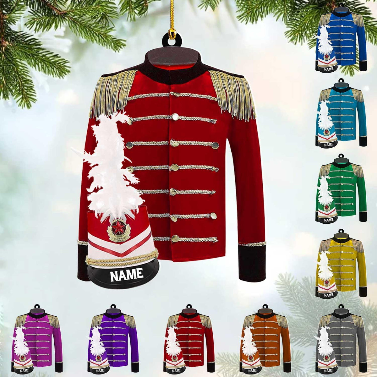 AOVL Custom Marching Band Ornament Music Ornament Marching Band Teacher Gifts Music Marching Band Gifts Band Director Gifts Music Ornament Marching Band Teacher Gifts Music (MB6)