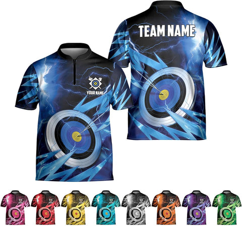 Custom Archery Jersey Shirt Bow & Arrow Personalized 3D Shirts for Archer Men Women Target Team Name Apparel Gifts