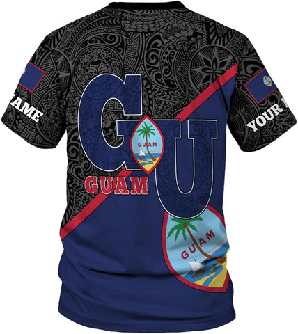 MoonArt Personalized Guam Shirt - Guahan Pride Tshirt for Men & Women - Guam Gifts Tee
