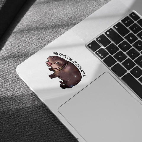 3 Pcs Become Ungovernable Moo Deng Sticker, Funny Goose Stickers, Gen Z Stickers, Offensive Stickers for Adults - Vinyl Stickers for Water Bottles Laptop Car Hart Hat Helmet 3 Inches