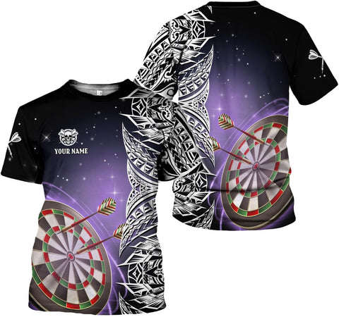 Mostprints Personalized Name Dart Shirts 3D, Mens Dart Shirts, Dart Shirts for Teams, Funny Dart T-Shirts for Men and Women