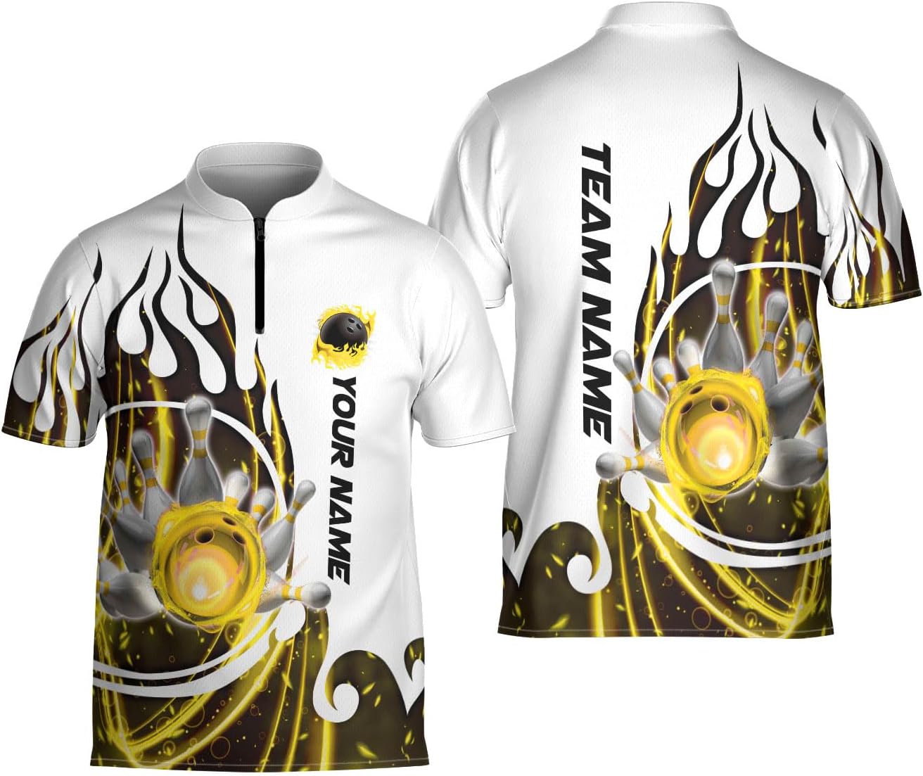 Ligthuy Personalized Name Bowling Jersey 3D, Custom Bowling Shirts for Team, Bowling Shirt Unisex for Men & Women4
