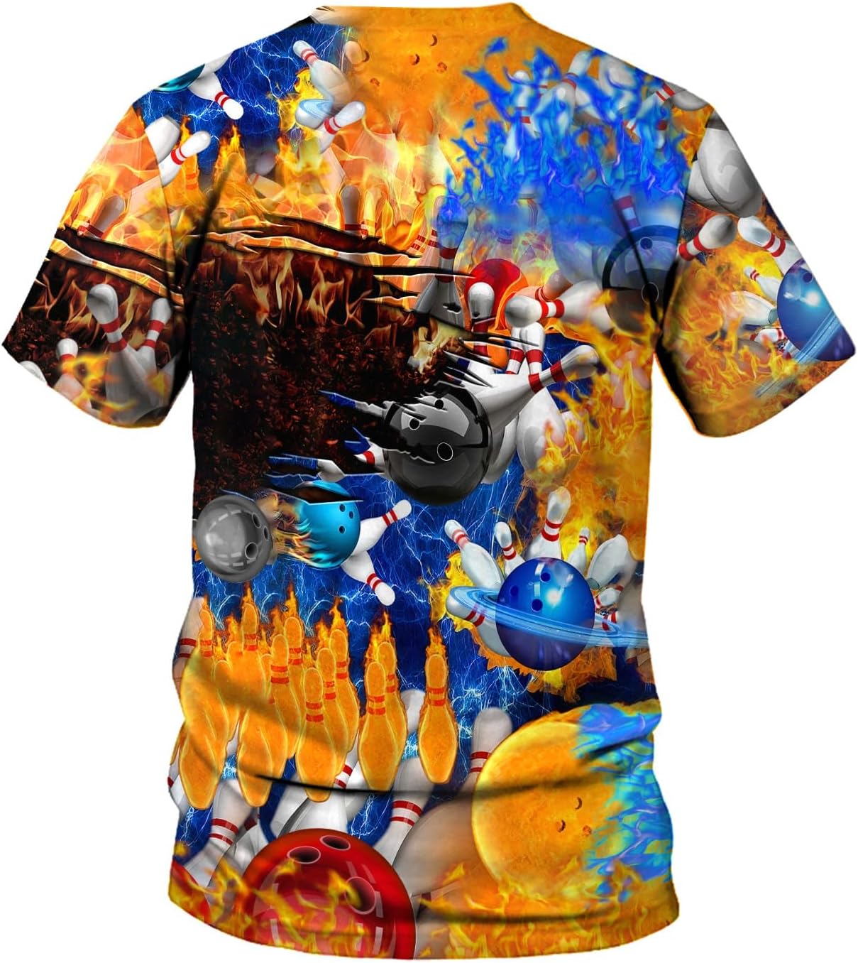 Rivelus Personalized Name Bowling Shirts for Men and Women 3D, Bowling Shirts for Team Bowling, Bowling Shirts Gift
