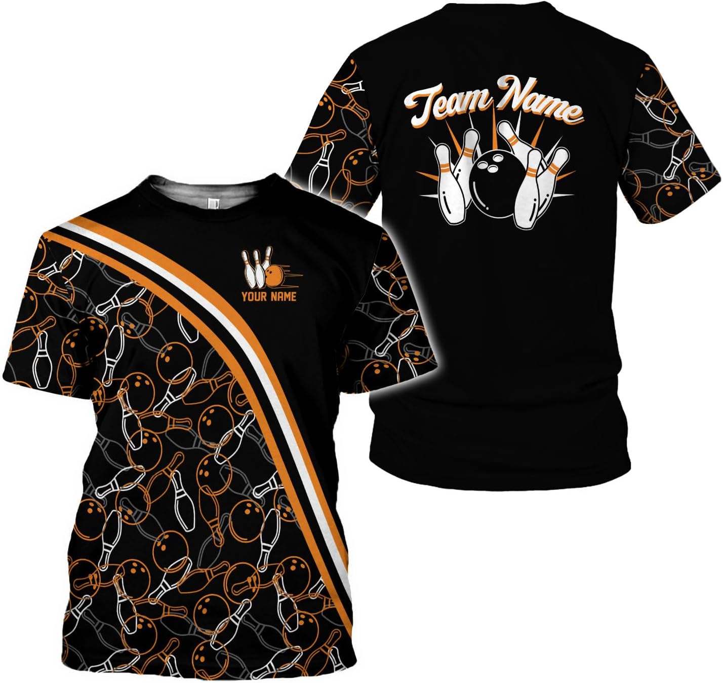 Podagree Personalized Name Bowling Shirts for Men and Women 3D, Bowling Shirts for Team Bowling, Bowling Shirts Gift