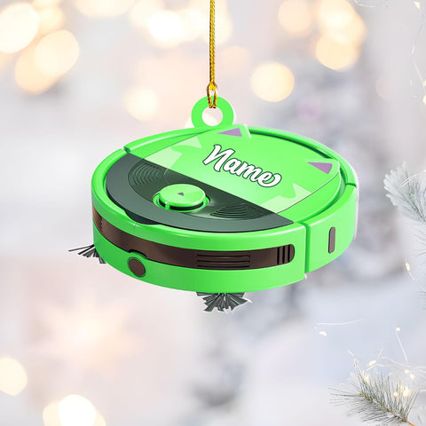 Customized Vacuum Cleaner Christmas Ornament, Cleaning Tools Ornament for Christmas Tree, Gift for Housewife Housekeeper, Holiday Xmas Tree Hanging Decor for Mom Woman Wife (Acrylic, Style 5)