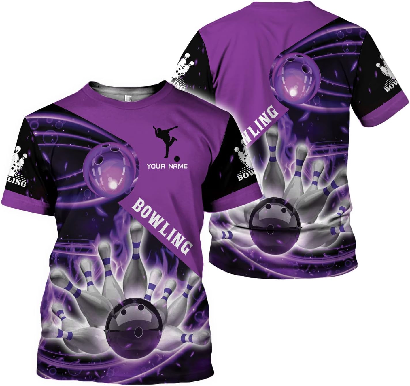 Custom Bowling Shirts, Personalized Name Bowling Shirts Unisex, Bowling Jerseys for Men & Women, Team Bowling Shirt Gift