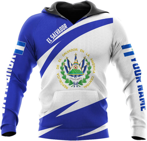 Personalized El Salvador Shirt Custom Camiseta de El Salvador Flag Shirt Men, Women Salvadorans Pride El Salvadoreña Tshirt