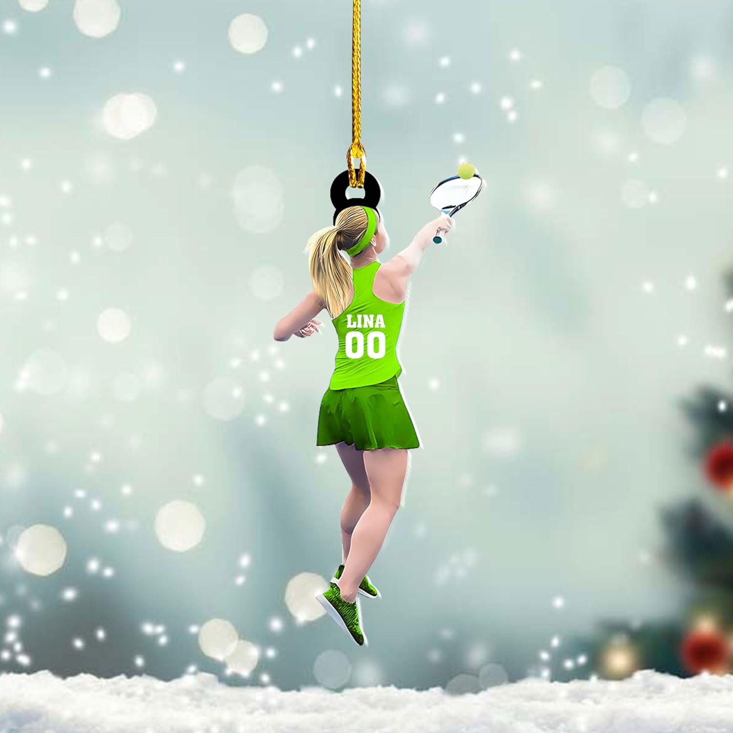 Royal Fight Personalized Tennis Christmas Ornaments Gifts for Tennis Lovers Tennis Player Ornaments Tennis Christmas Ornament (Tennis 2)