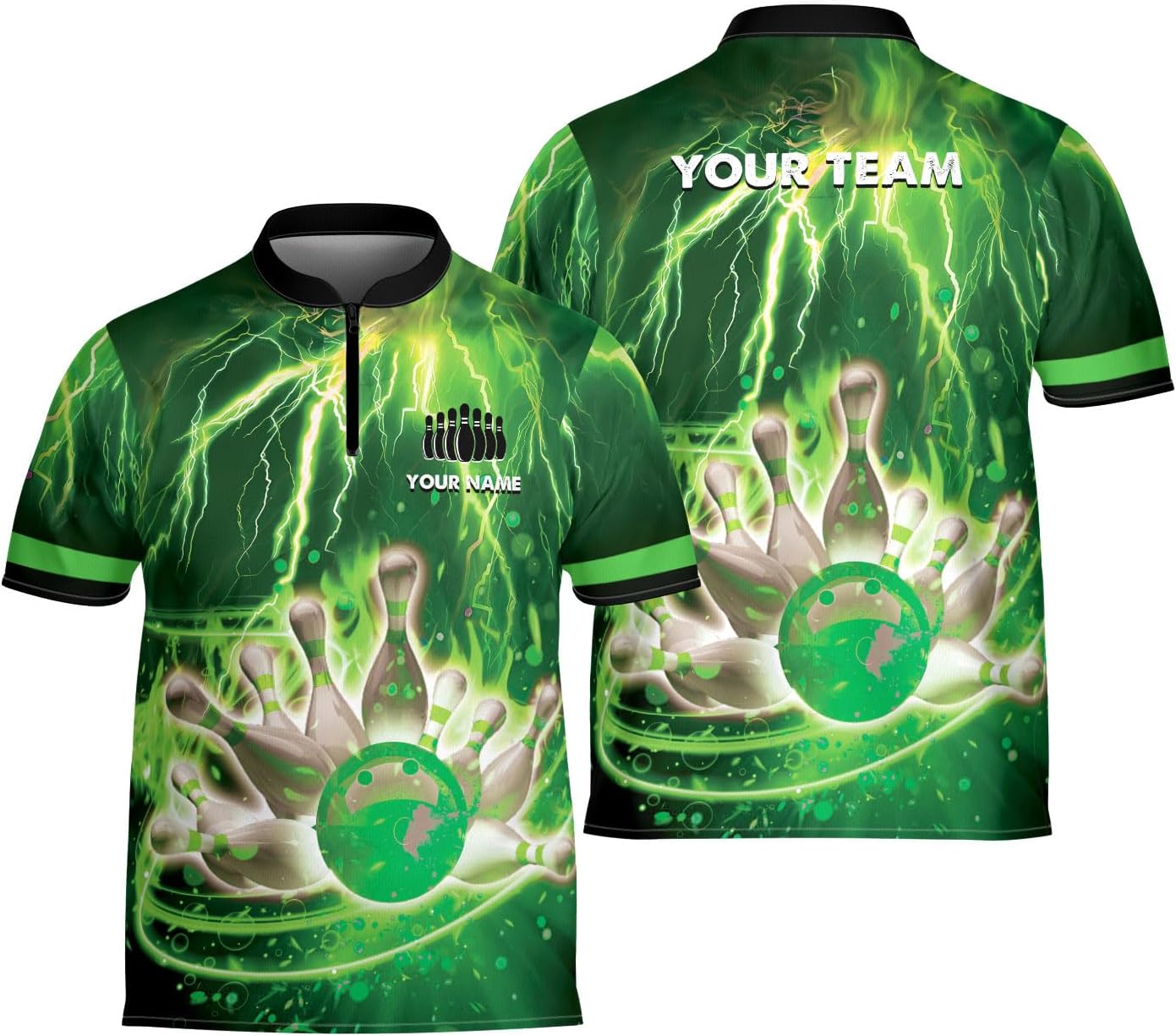 Ligthuy Personalized Bowling Jersey 3D, Bowling Shirts for Team, Bowling Shirt Unisex for Men Women, Bowling Shirts for Men