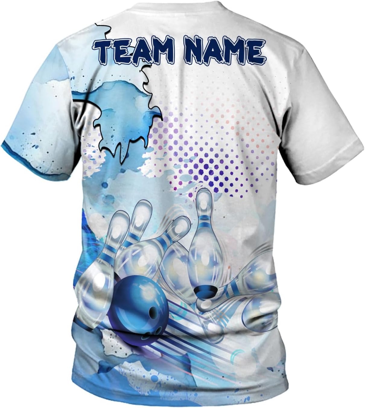 Rivelus Personalized Name Bowling Shirts for Men and Women 3D, Bowling Shirts for Team Bowling, Bowling Shirts Gift