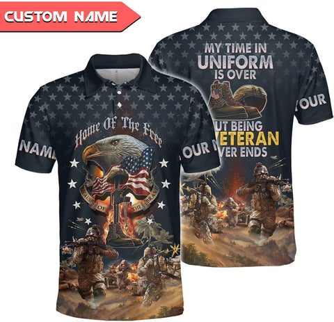 Personalized Veteran Shirts for Men, Army Shirts for Men, Army Shirts, Army Veteran Shirts for Men, Veteran Polo shirt