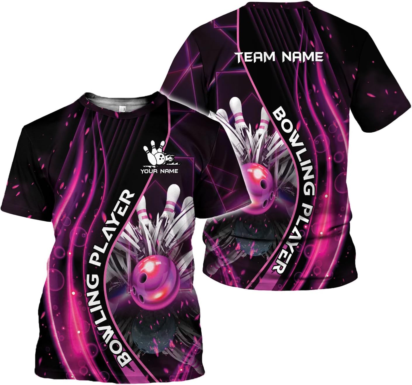 Mostprints Personalized Name Bowling Shirts for Men and Women 3D, Bowling Shirts for Team Bowling, Bowling Shirts Gift