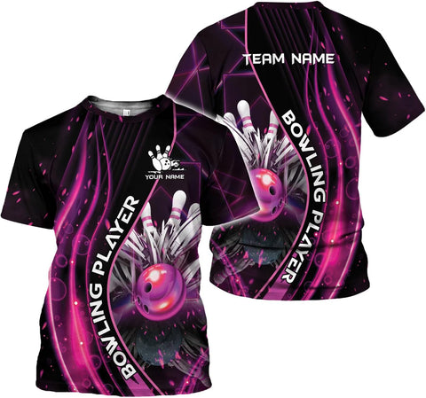 Mostprints Personalized Name Bowling Shirts for Men and Women 3D, Bowling Shirts for Team Bowling, Bowling Shirts Gift