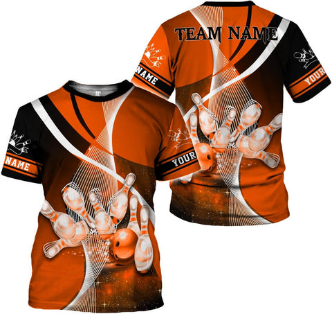 Rivelus Personalized Name Bowling Shirts for Men and Women 3D, Bowling Shirts for Team Bowling, Bowling Shirts Gift