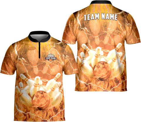 Artparel Personalized Name Bowling Jersey 3D, Custom Bowling Shirts for Team, Bowling Shirt Unisex for Men & Women