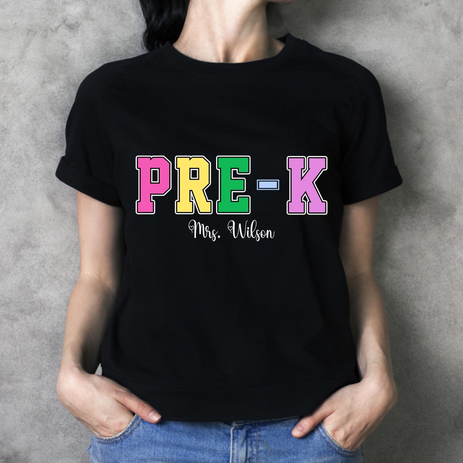 Personalized Teacher Shirt, Custom Teacher Name Shirt, Teacher Shirts for Women, Teacher Gift, Gift Idea for Teacher