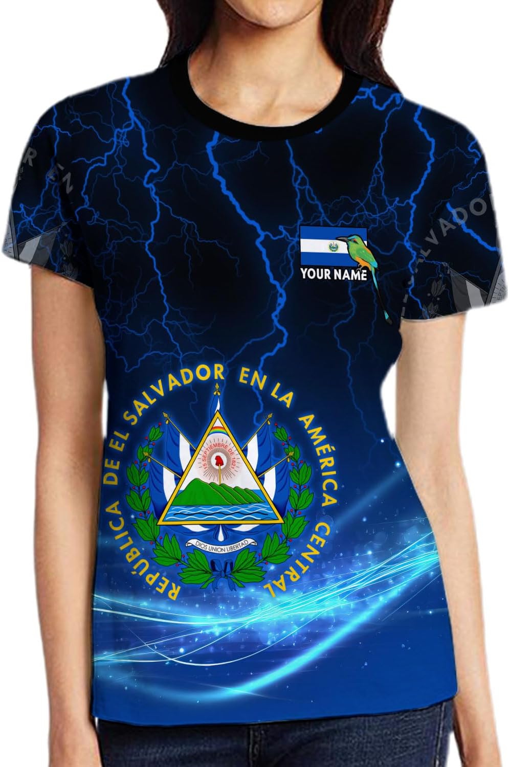 Custom Name El Salvador Shirt Personalized 3D Camisas De El Salvador Flag Shirts for Men Women Salvadoran Jersey Pride Gift