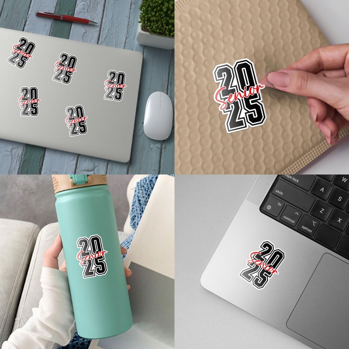 3Pcs Senior Graduate 2025 Stickers, Senior Sticker 2025 Decorations, Graduation 2025, 2025 Senior Stickers Decals for Laptop Water Bottle Phone Case Car Window Helmet Vinyl Stickers 3"x3"