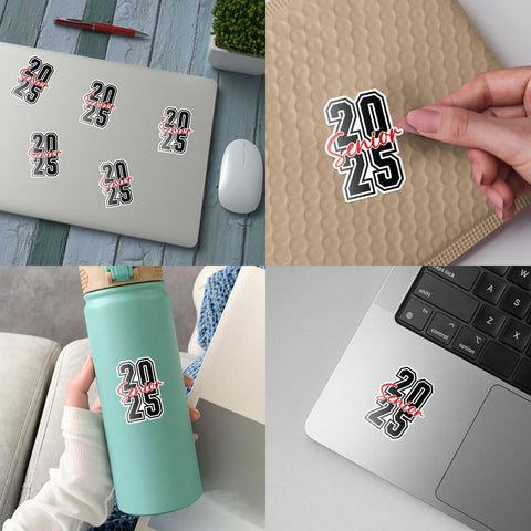 3Pcs Senior Graduate 2025 Stickers, Senior Sticker 2025 Decorations, Graduation 2025, 2025 Senior Stickers Decals for Laptop Water Bottle Phone Case Car Window Helmet Vinyl Stickers 3"x3"