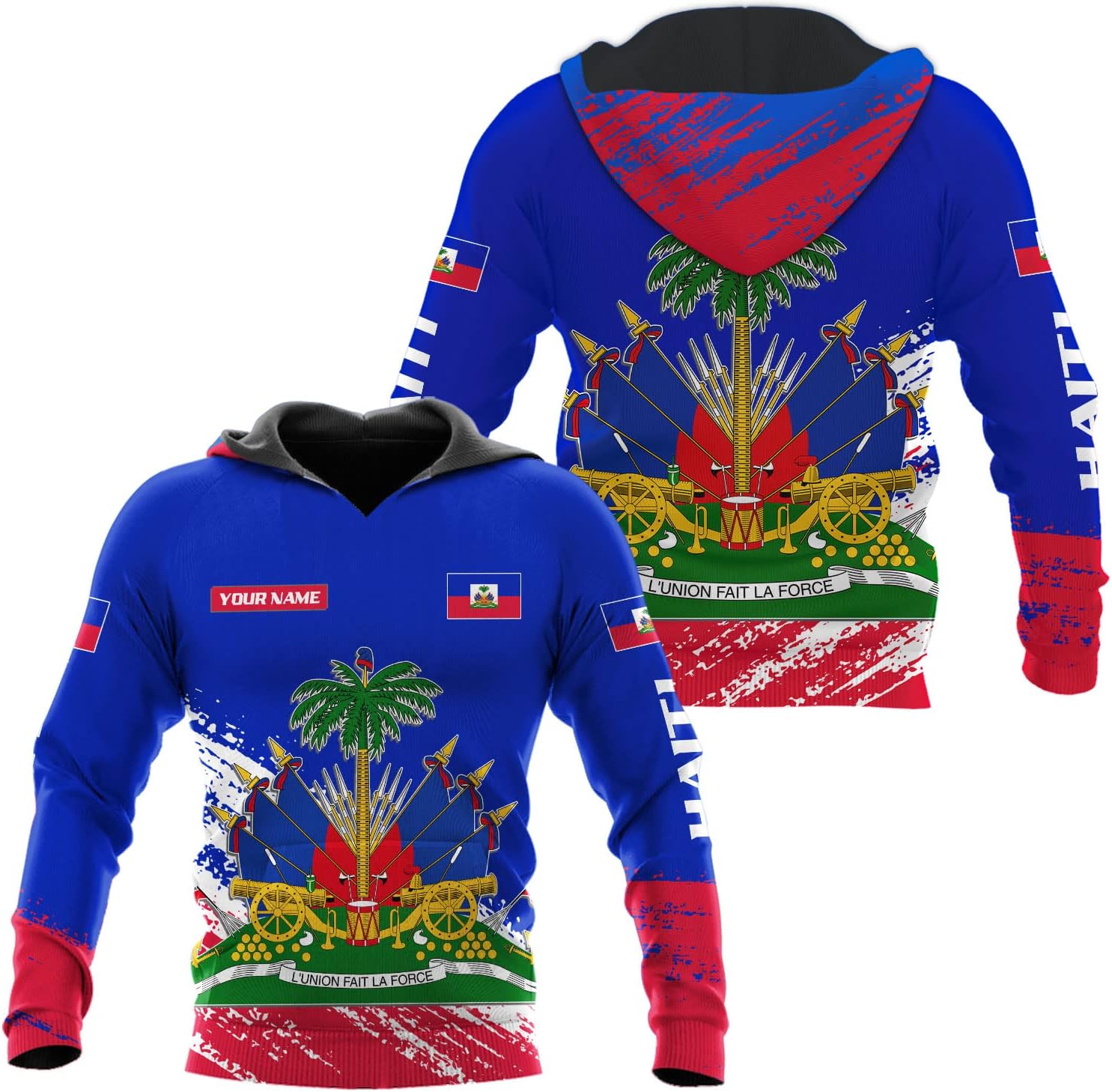 AOVL Personalized Haiti Shirt Haitians Flag Pride Shirt Haiti Shirts for Men & Women Haitian Pride Tshirt Haitian Flag Shirt